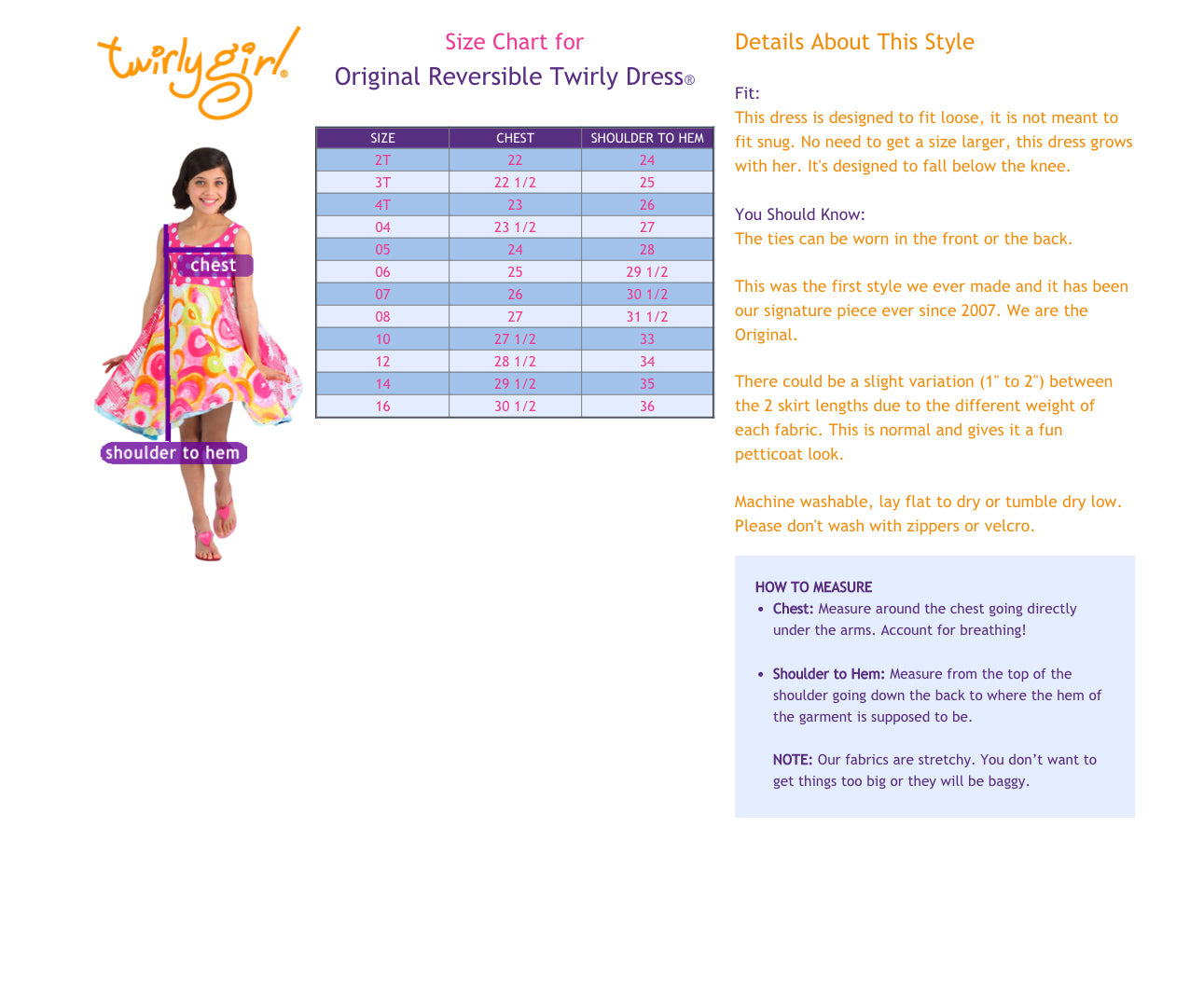 Design Your Own Original Reversible Twirly Dress®!